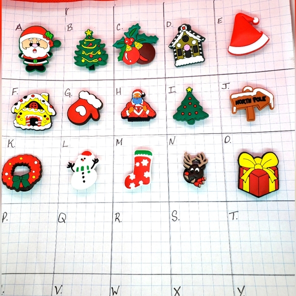 🎅🤶 Christmas Shoe Charms - 38 Pcs - Picture 6 of 9